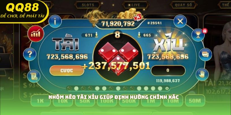 Nhóm kéo tài xỉu giúp định hướng chính xác